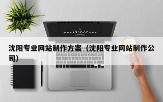 浚县沈阳专业网站制作方案（沈阳专业网站制作公司）
